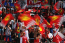 Ferrari fans show their support for Fernando Alonso