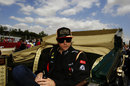 Kimi Raikkonen on the drivers' parade