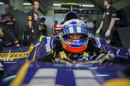Daniel Ricciardo waits to head out to the grid
