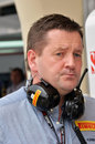 Paul Hembery looks concerned in the paddock