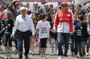 Bernie Ecclestone and Fernando Alonso supporting an FIA initiative
