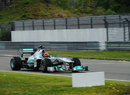 Michael Schumacher takes on the Nurburgring Nordschleife in a Mercedes F1 car