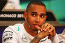 Lewis Hamilton in the driver press conference