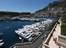 A busy Monaco harbour on Wednesday