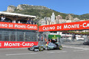 Nico Rosberg rounds Rascasse during FP1