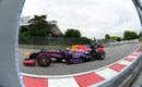 Sebastian Vettel on the super-soft compound tyre