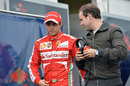Felipe Massa returns to the paddock after his crash