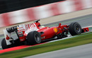 Felipe Massa on the track in the Ferrari