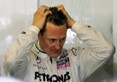 Michael Schumacher waits his turn