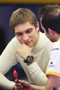 Vitaly Petrov eyes up an ice lolly
