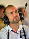 Matt Morris in the Sauber garage