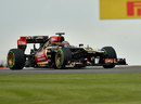 Kimi Raikkonen tests the Lotus rear wing device