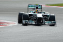 Lewis Hamilton tackles the final sector