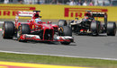 Fernando Alonso leads Kimi Raikkonen