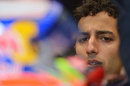 Daniel Ricciardo sits in the cockpit of his Toro Rosso