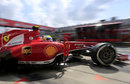 Felipe Massa heads out on medium tyres