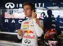 Antonio Felix da Costa prepares in the Red Bull garage