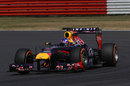 Daniel Ricciardo aims for an apex in the Red Bull
