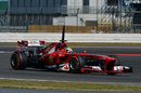 Felipe Massa tests some hard compound tyres