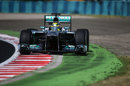 Nico Rosberg strays off the circuit in his Mercedes