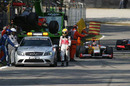 Hamilton crashes out at Monza
