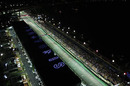 An aerial view of the Singapore night race