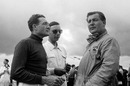 Duncan Hamilton stands with George Abecassis and Briggs Cunningham