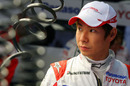 Kamui Kobayashi ahead of his F1 debut at the Brazilian Grand Prix