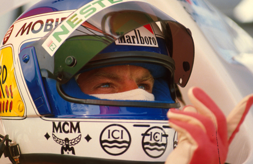 Keke Rosberg prepares for the Austrian Grand Prix