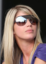 Isabell Reis, the girlfriend of Timo Glock, in the Bahrain paddock