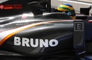 HRT's Bruno Senna on track