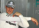 Michael Schumacher prepares for Free Practice 2