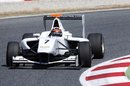 Kimi Raikkonen aims for an apex testing a GP3 car
