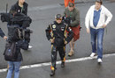 Kimi Raikkonen in the pit lane on Friday morning
