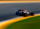Sparks fly from Kimi Raikkonen's Lotus