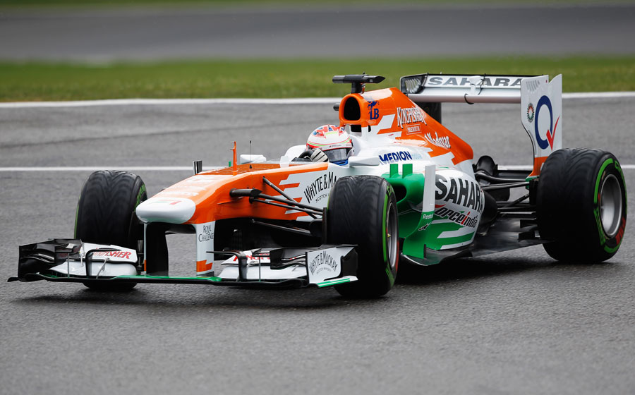 Paul di Resta recovers from a spin