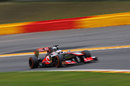 Jenson Button at speed in the McLaren