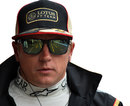 Kimi Raikkonen in the pit lane on Friday morning