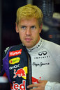 Sebastian Vettel prepares for action