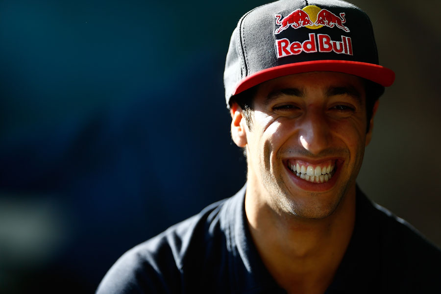 Daniel Ricciardo in the paddock
