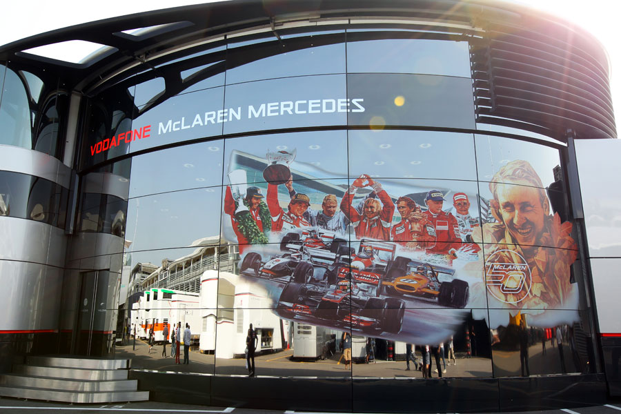 McLaren celebrates its 50th anniversary in the paddock