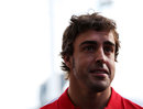 Fernando Alonso in the paddock