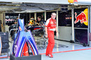 Stefano Domenicali leaves the Red Bull garage