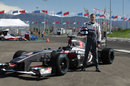 Sergey Sirotkin makes his first appearance for Sauber at a demonstration run in Sochi