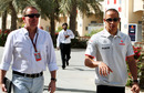 BBC commentator Martin Brundle and Lewis Hamilton