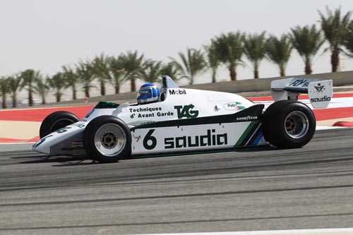 Keke Rosberg drives his 1982 Williams FW08