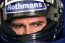 Damon Hill drives his 1996 Williams FW17
