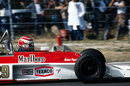 Nelson Piquet at the wheel of an ex-James Hunt McLaren M23 run by BS Fabrications