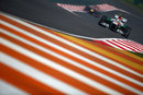 Adrian Sutil leads Sebastian Vettel on track