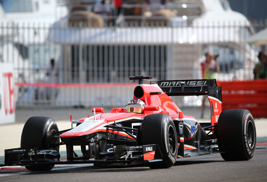 Jules Bianchi on track for Marussia